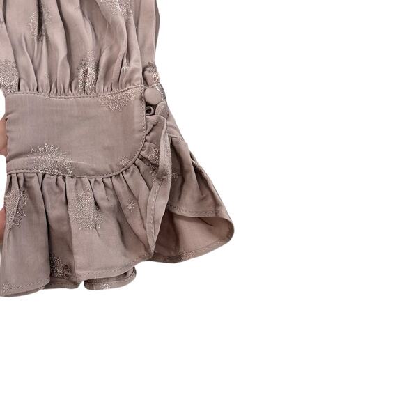 Sandra Mansour x H&M Jacquard Oversized Maxi Dress Kaftan Tan Size Large - Picture 9 of 16